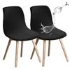Diamond Jacquard Waterproof Shell Chair Cover Eames Curved Chair Cover Cover Hotel Club Wholesale Tables and Chairs