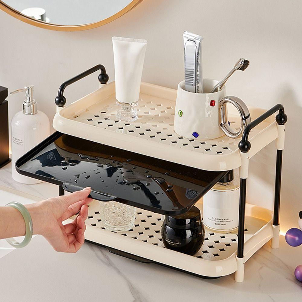 Simple Multi-Layer Storage Rack Stepped Space-Saving Water Cup Storage Rack Durable Sideboards Kitchen Storage