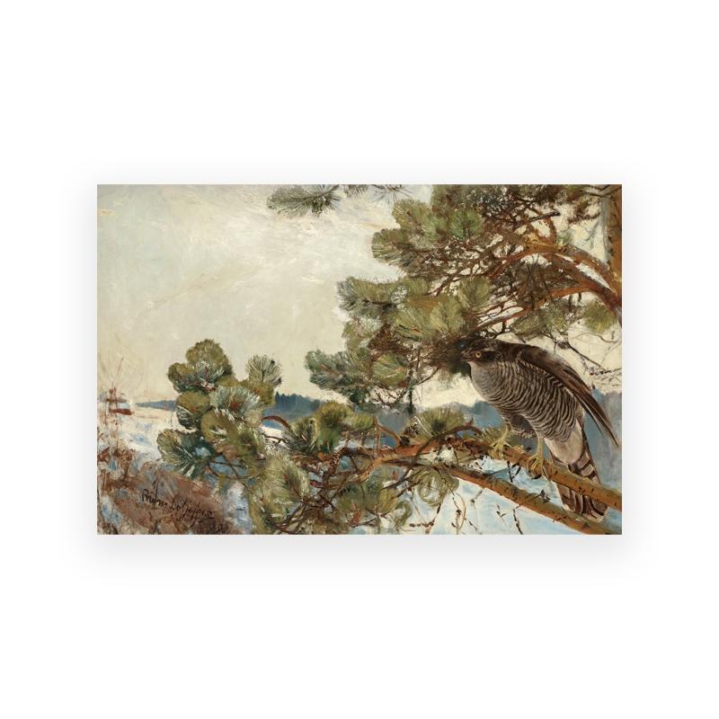 Christmas Gallery Wall Art Prints Rustic Winter Oil Painting Canvas Poster Holiday Decorative Wall Pictures Farmhouse Wall Decor