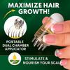 Scalp Applicator for Hair Growth Portable Dual Chamber Minoxidil Oil Roller Massager