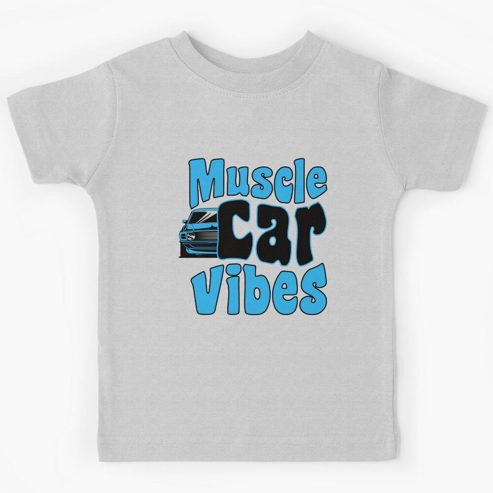 Muscle Car Vibes Classic Cars Enthusiast American Muscle Kids T-Shirt 110