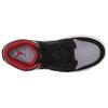 Scarpe da Ginnastica per Bambini Air Jordan 1 Mid GS Bred Shadow Nero Rosso Fuoco Bianco DQ8423-006