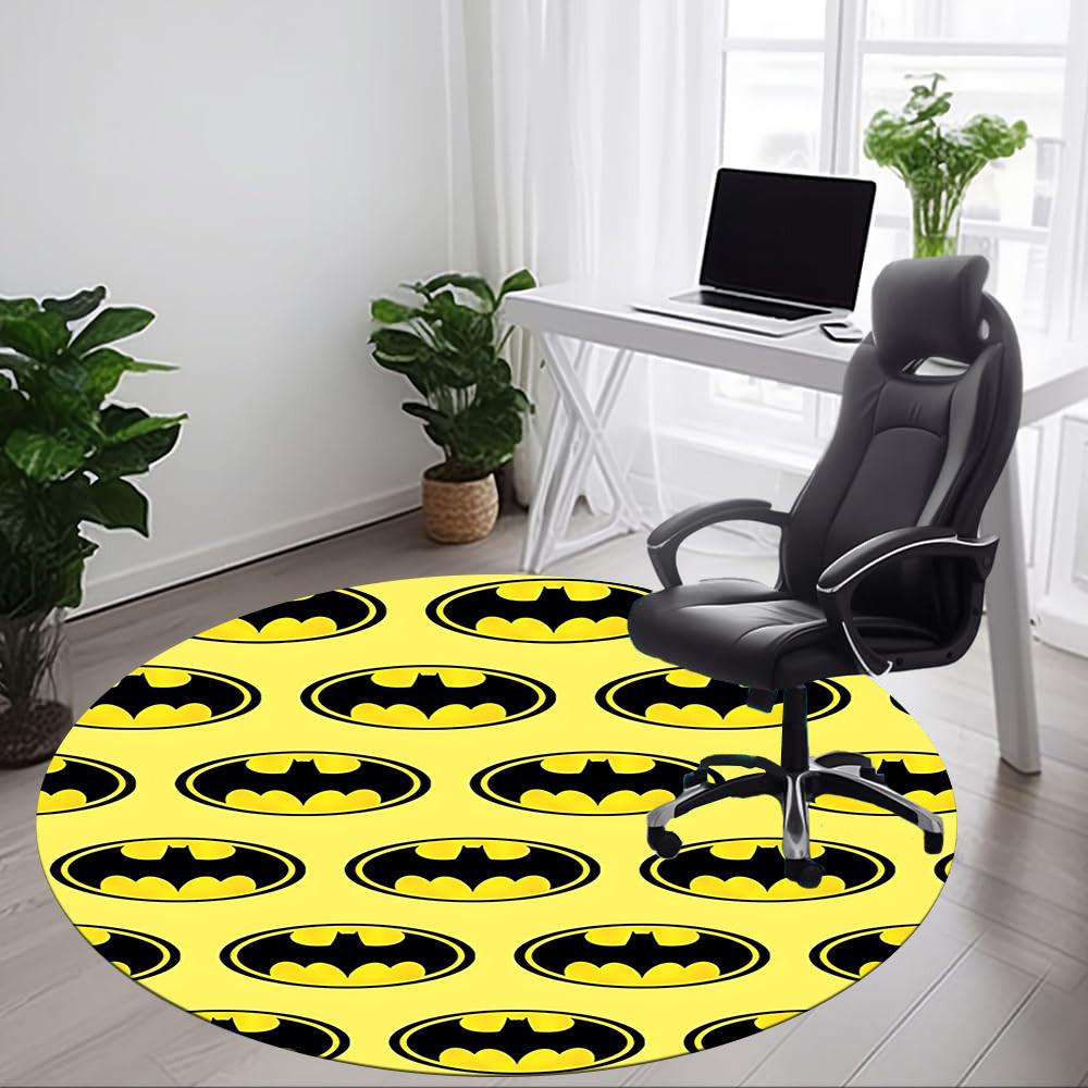 1pc Batman Office Round Area Rug, Under Office Chairs Bedroom Living Room Home Decor, Room Deco, Available In Various Sizes