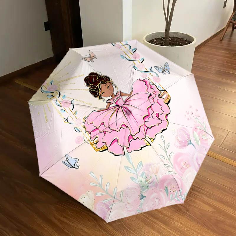 

Princess Swing with Pink Dress - Automatic Opening Umbrella, Foldable Design, Outdoor Use, Festival Gift for Fans and Travelers1121160a