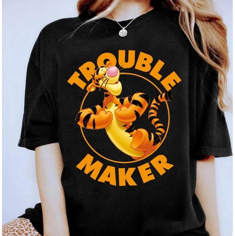 Cheerful Tigger Trouble Maker Winnie The Pooh Tshirt S