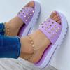 Fashion Women's Summer Wedge Sandals Plus Size 35-43 Beach Flip-flops