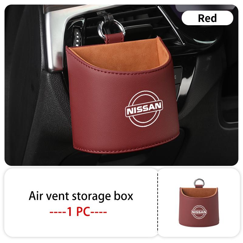 Car Outlet Air Vent Storage Box Water Cup Holder Garbage Can For Nissan Pulsar VSkyline Patrol Navara Micra X-Trail
