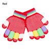 Children's Accessories for Kids Acrylic Knitted Gloves Full Finger Mittens Antiskid Winter Glove