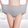 Women High Waist Cotton Underwear Tummy Control Solid Color Stretch Breathable Ladies Full Coverage Brief Panties Underpants