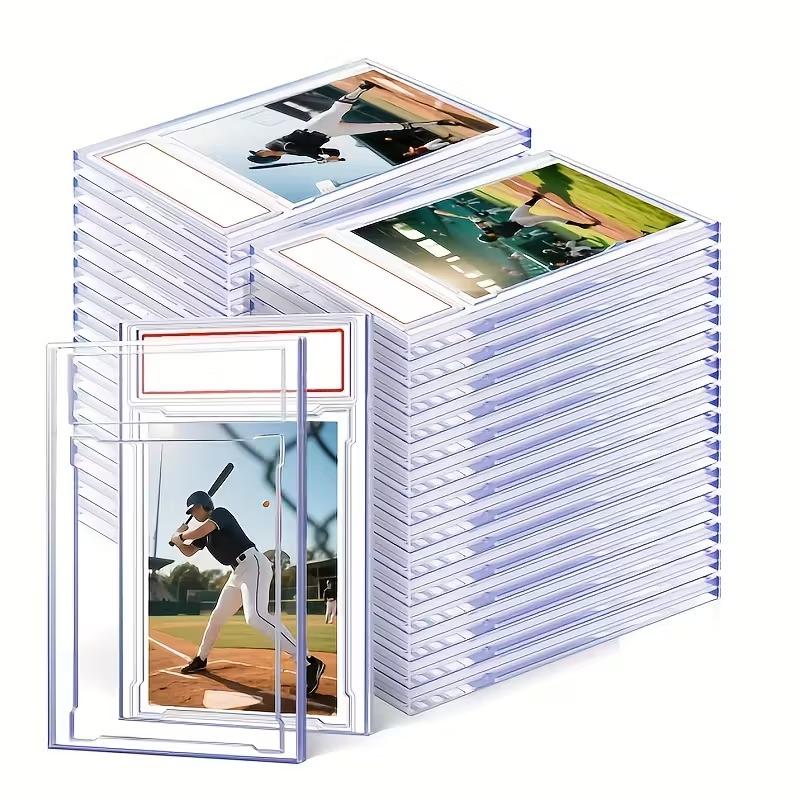 Trading Cards Slab Label Grade Baseball Star Card Sleeves Protector Acrylic Stand Plastic Game PTCG Gift Toy
