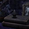 Umbra Studio 3D Printed Cute Ghost Figurine, Minimalist Home Decor, Matte Black & White Dual Colors, Stable Base for Living Room Entryway Halloween