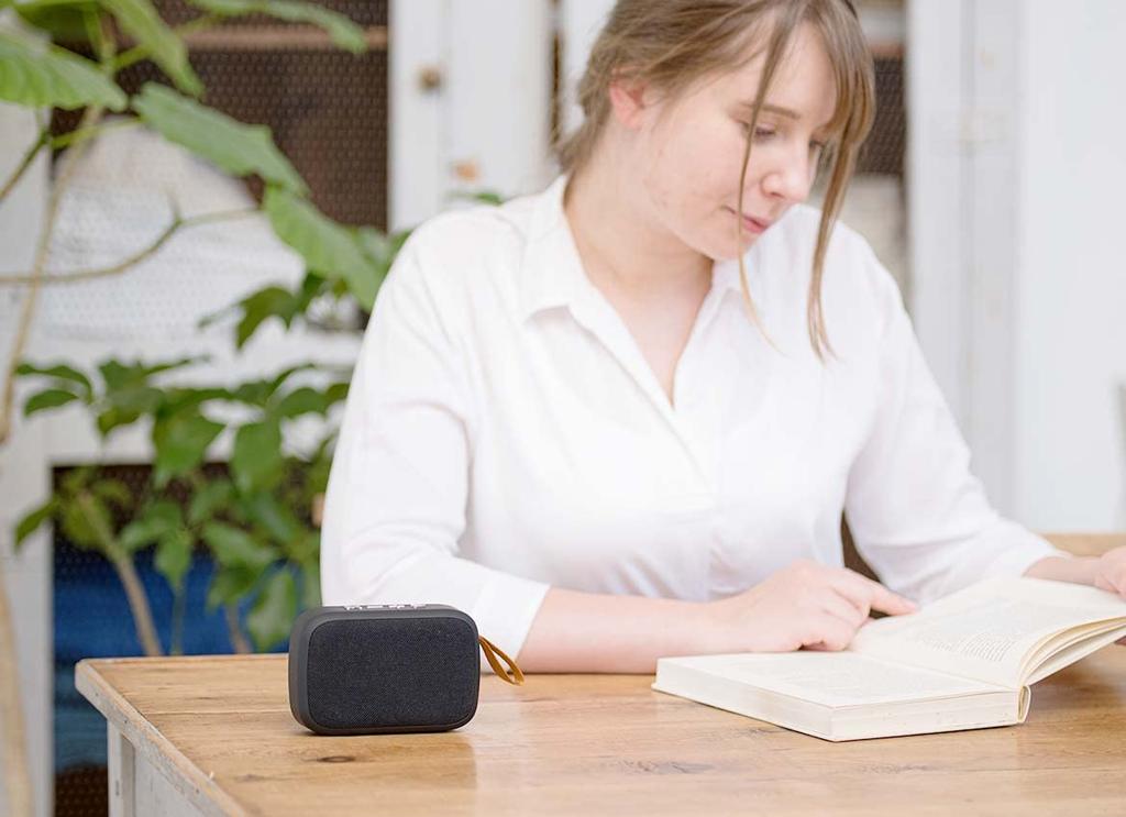 LITHON Audinsound Wireless Mini Speaker USB Enhanced Portable SP-42 (KABS-042B) Bluetooth, Charging, Compact, Bass,