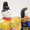 Fukubeya Hina Standing Doll with Toy Modern and Makes a Great Gift Seto-yaki Doll, Base, Workshop, Cute,