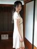 Laengaenlu Roselle Twist Mini Dress(Roselle)_Beige