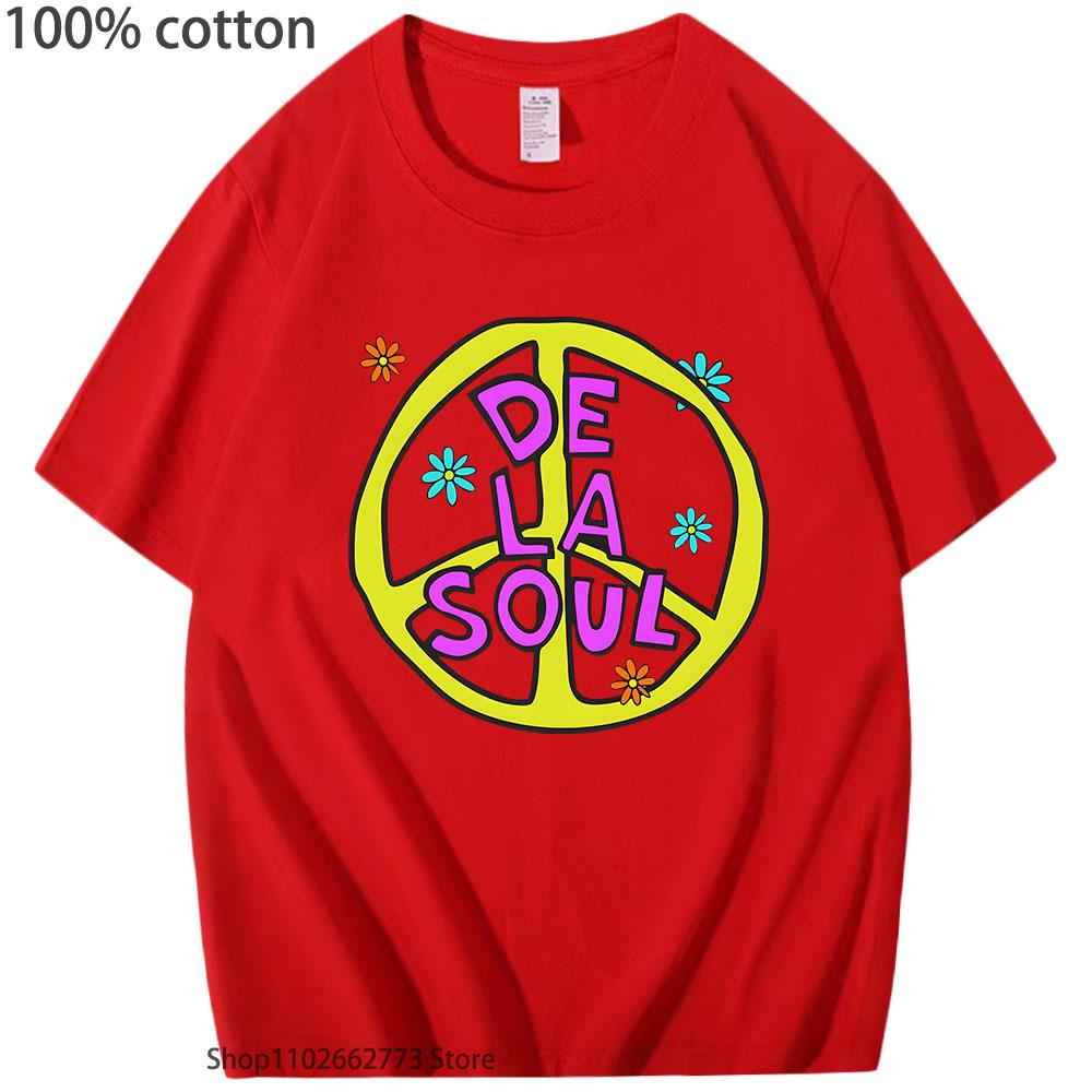De La Soul Music T-shirts High Street Hip Hop Shirt Fashion Anime Tshirt 100% Cotton Streetwear Men Women Clothing Tops