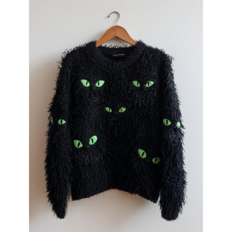 2025 Bestseller: Women's 3D Print Halloween Round Neck Loose Sweatshirt - Soft & Casual