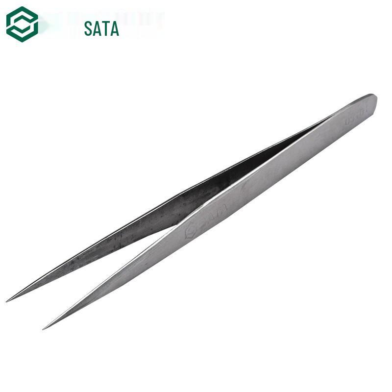SATA Stainless Steel Pointed Tip Tweezers