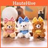 Plush Bowknot Bear Keychain Bag Pendant Animal Doll Toys Keyring Gifts Kids