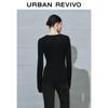 UR Women's Metal Studded Round Neck Knit Sweater