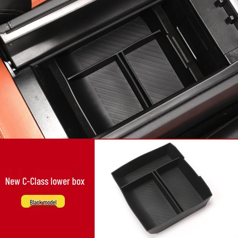 Storage Organizer for Mercedes-Benz GLC260, New C/E-Class, and E300L Center Console Armrest.