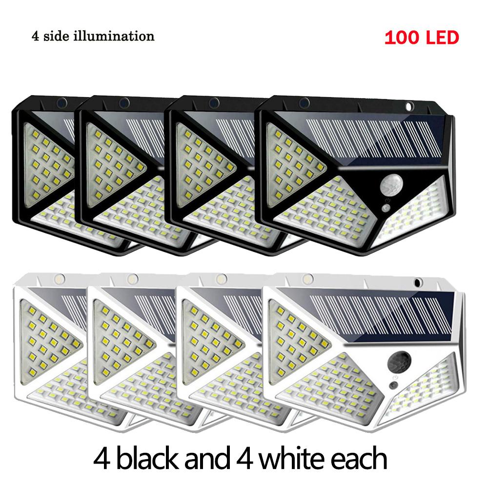 1/2/4/6/8/10PCS Multifunctional LED Solar Lights With Motion Sensor Outdoor Waterproof Decoration 180 Degree Lighting Wall Lamp