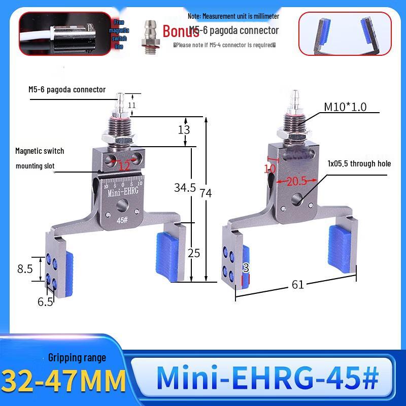 

Mini Robotic Arm Pneumatic Gripper