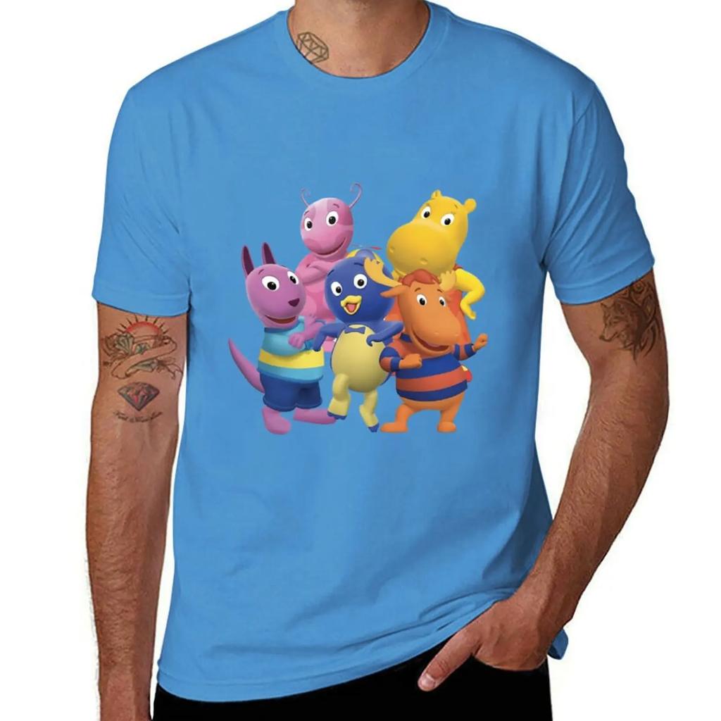 Maglietta Backyardigans per un ragazzo magliette personalizzate ragazzi vestiti con stampa animale per Unisex