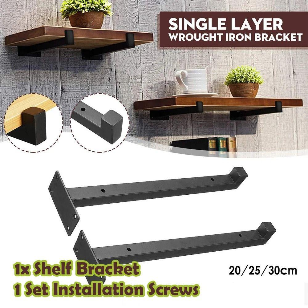 

2pcs Wall Mounted Furniture Shelf Bracket Thickened Shelf Support Fixed Bracket Desk