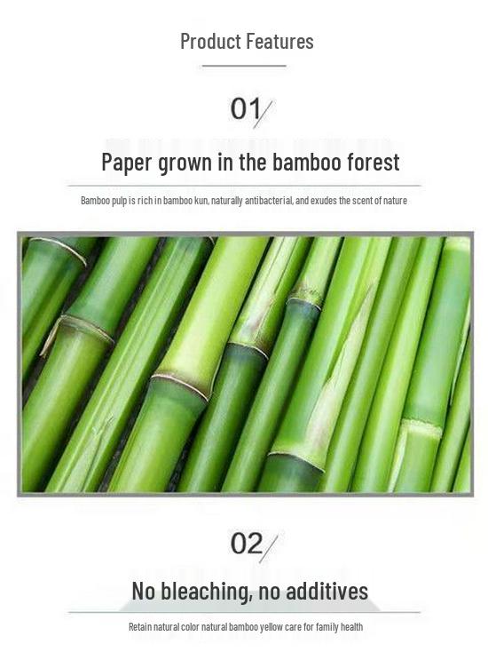 Natural Bamboo Toilet Paper: Thick, Embossed, Bulk Hand & Toilet Tissue for Home and Hospitals