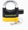 Komine LK-120 Motorcycle Pin Tumbler Alarm Pad Lock Black/Yellow