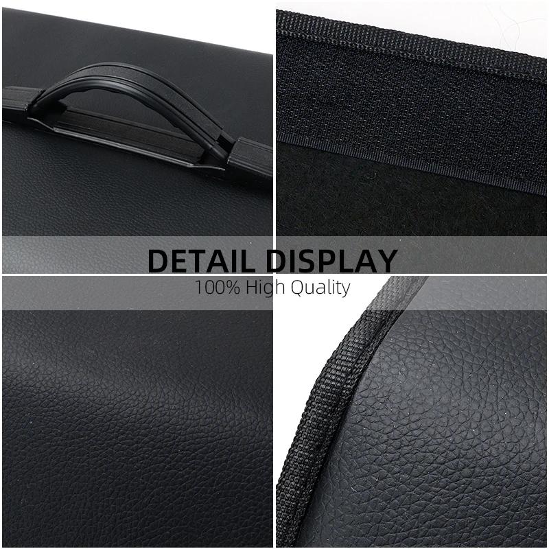 PU Leather Car Trunk Storage Box Automobile Stowing Tidying Box For Tesla Model 3 Model X Y Style Roadster Auto Accessories