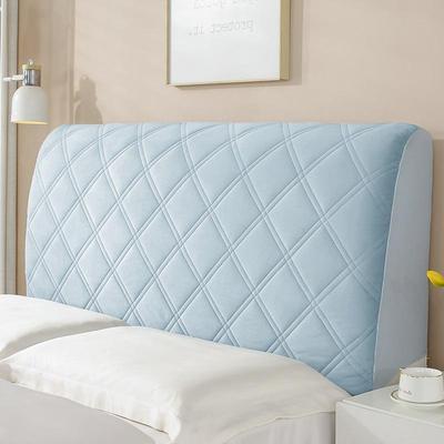 All-inclusive Thicken Velvet Headboard Cover Super Soft Smooth Quilted Head Cover Solid Color Bed Back Dust Protector Cover