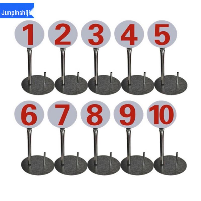 Numbered Target Position Signs Set (1-10)