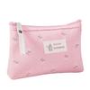Flower Print Canvas Women Makeup Bag Toiletries Organize Zipper Bag Travel Wash Pouch Cosmetic Female