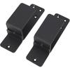 Gate Bar Bracket, Reinforced Gate Barricade Brackets, , 2 Pieces U Shaped with Screws for 2x4 Boards (Black), Generic3pfu9w7sek-11