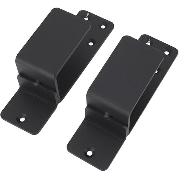 Gate Bar Bracket, Reinforced Gate Barricade Brackets, , 2 Pieces U Shaped with Screws for 2x4 Boards (Black), Generic3pfu9w7sek-11