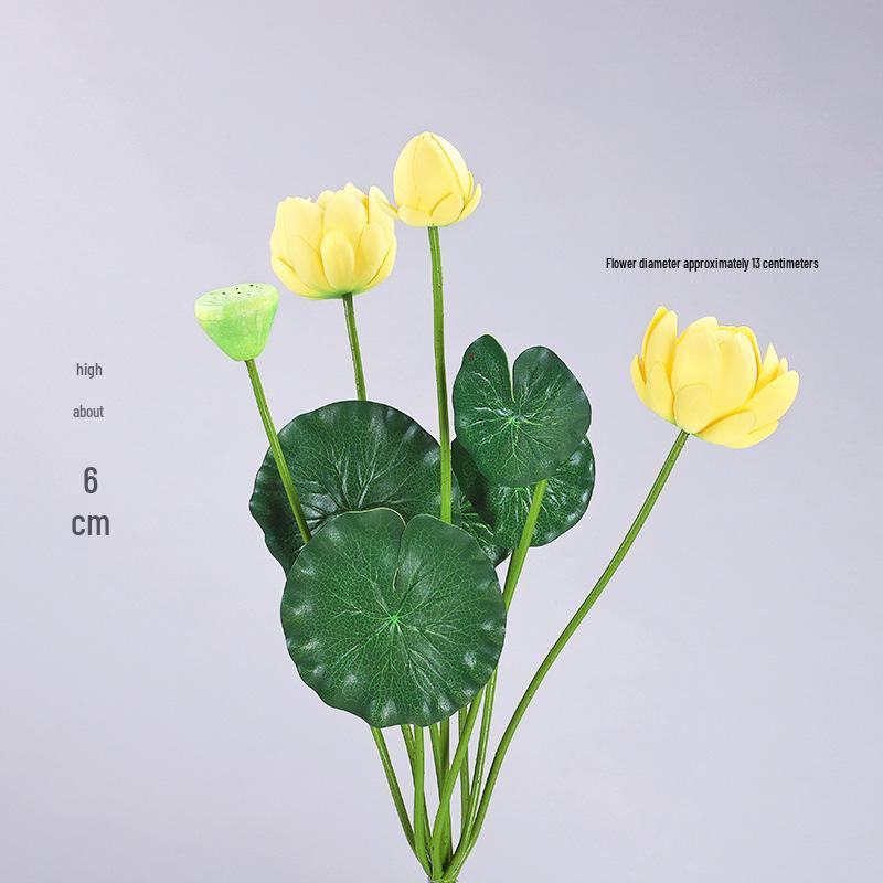Fiori e Foglie di Loto Artificiali: Decorazione Laghetto di Loto