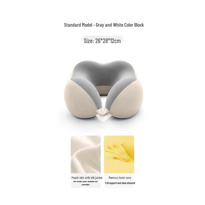 HANDUNYOU Portable Memory Foam U-shaped Travel Pillow