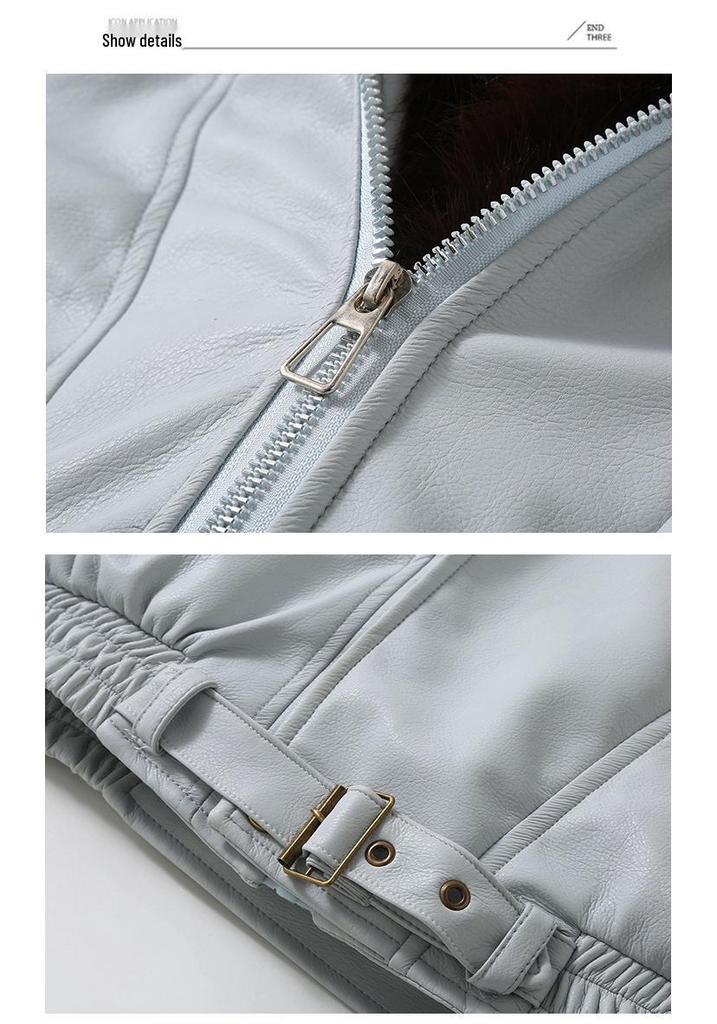 2026 Winter Women's Thick Cotton Jacket with Large Fur Collar, European & American Design