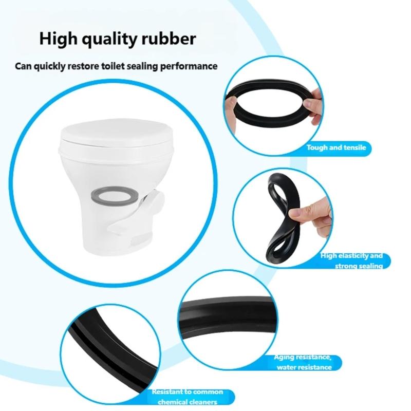 Quick Install Rubber Gasket necessary Replacement Gasket for Toilet Simplifies Replacement Ideal for Novice Users