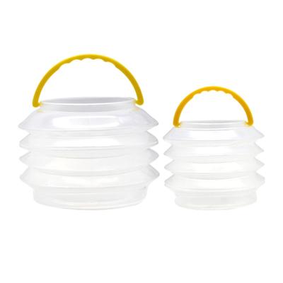 Paint Brush Washer Collapsible Washing Bucket Brush Holder Foldable Transparent Brush Washer for Outdoor Indoor Painting