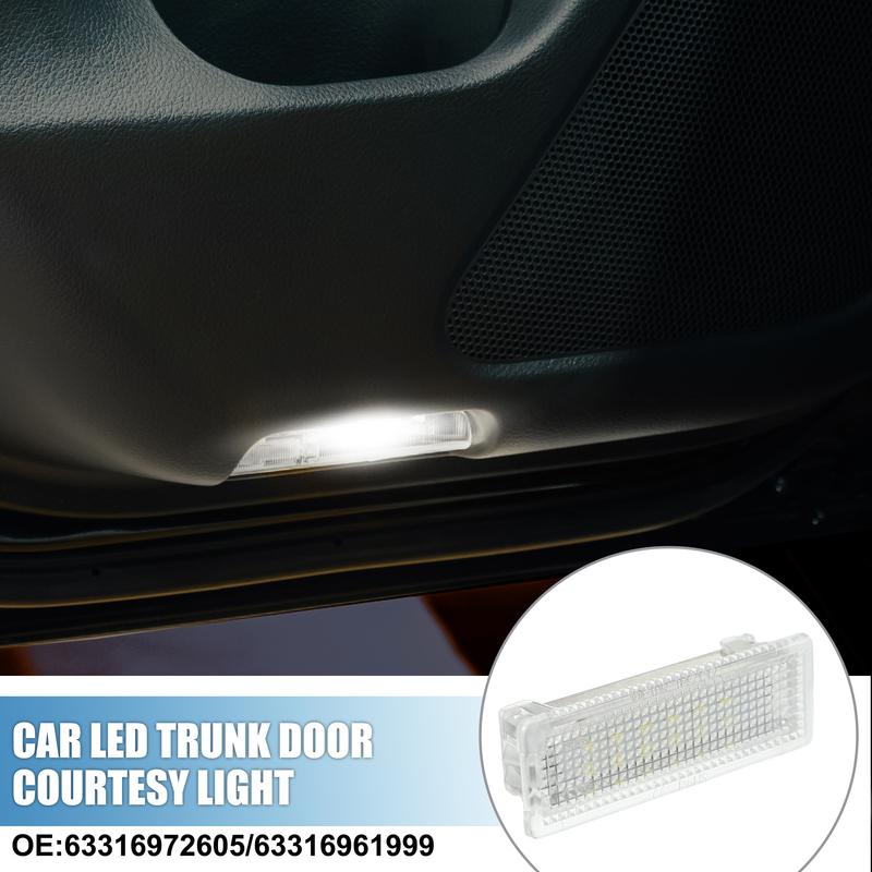 Motoforti 2pcs Trunk Light Courtesy Footwell Boot Lamp for BMW X3 11-17 for BMW X5 07-13