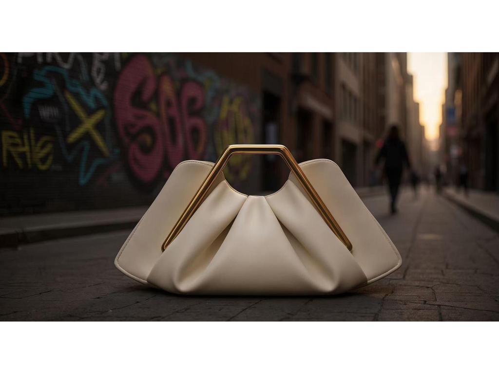2025 Fashionable Ruched Cloud Clutch: Versatile Vintage Evening Bag for Women