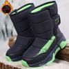 Winter Children Warm Snow Boots Waterproof Boys And Girls Non-Slip Sneakers Fashion Warm Kid's Ankle Boots Outdoor Hiking Shoes