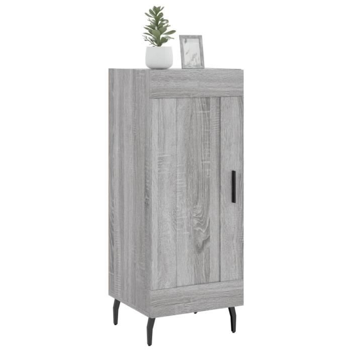 VidaXL Buffet Sonoma gris 34,5x34x90 cm Bois d'ingénierie 830466
