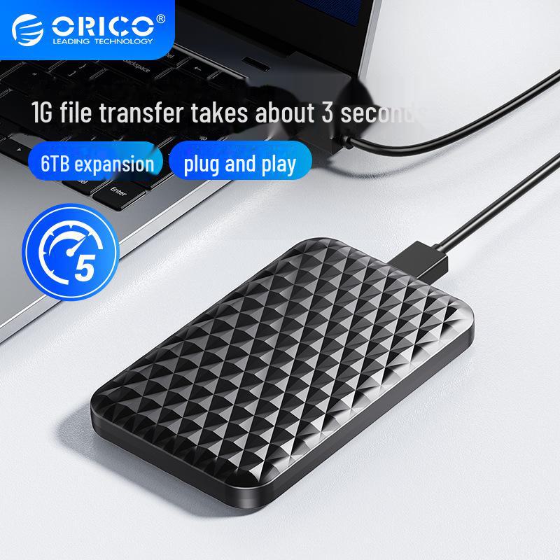 

Orico 2520U3 2.5-inch External SSD/HDD Enclosure, USB Compatible, for Notebook, Mechanical, or Solid State Drives. USB3.0, 5Gbps чорний