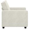 Cream Armchair 100 X 78 X 84 Cm Velvet