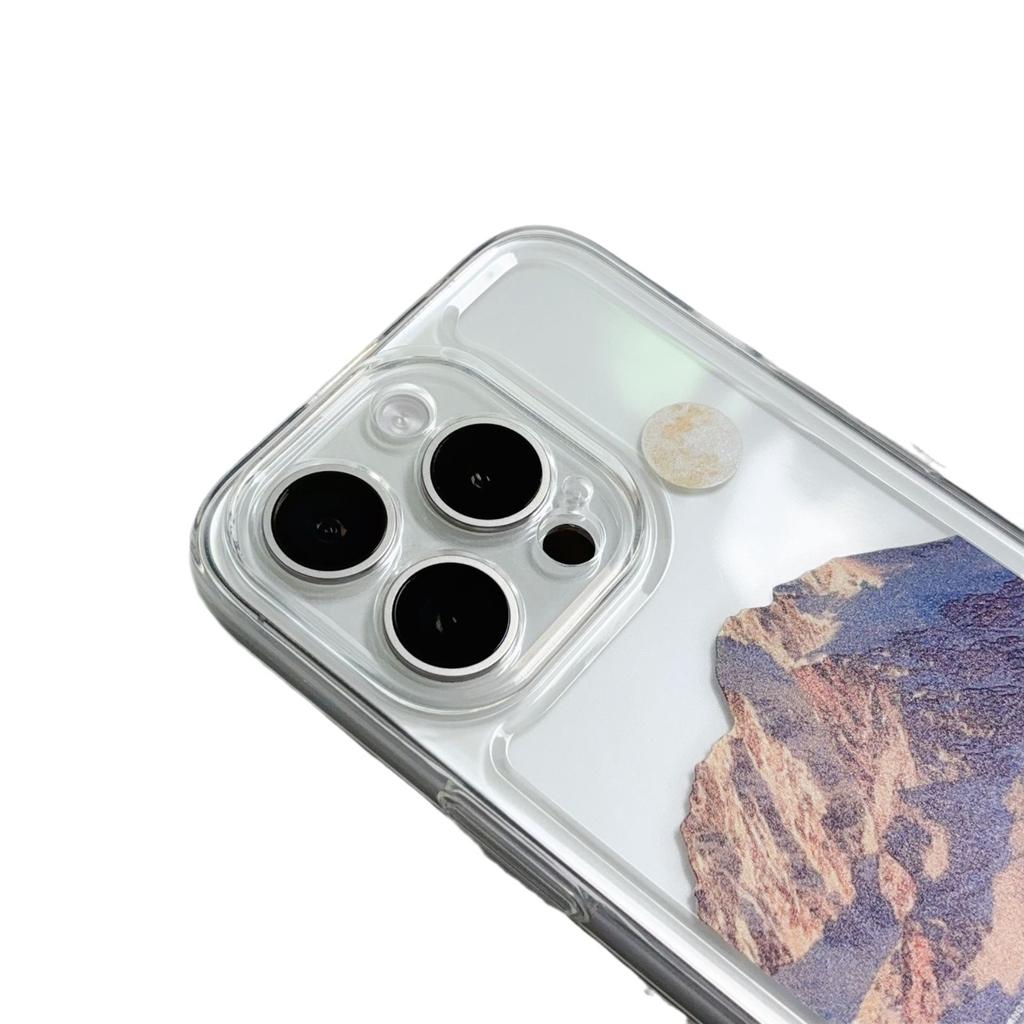 Rizhao Kingsoft Is Suitable for IPhone 12 Promax Protective Case Anti-fall Landscape Painting Apple 12 Mobile Phone Case Full Package