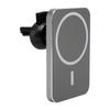 15W Square Magnetic Suction Wireless Charger Car Mobile Phone Holder Fast ChargingGrey