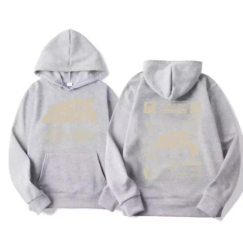 Men's Retro Rock Arctic Monkeys Hoodie - Music Album Pattern Print, Hip Hop Style Oversized Vintage Hooded Sweatshirt WY005